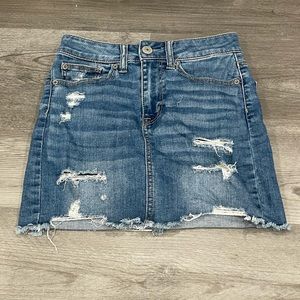 American Eagle jean skirt size 0 excellent condition